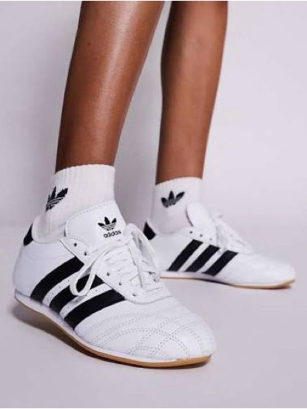 NEW Adidas Taekwondo Lace 'White Black Gum' Sneakers, W7